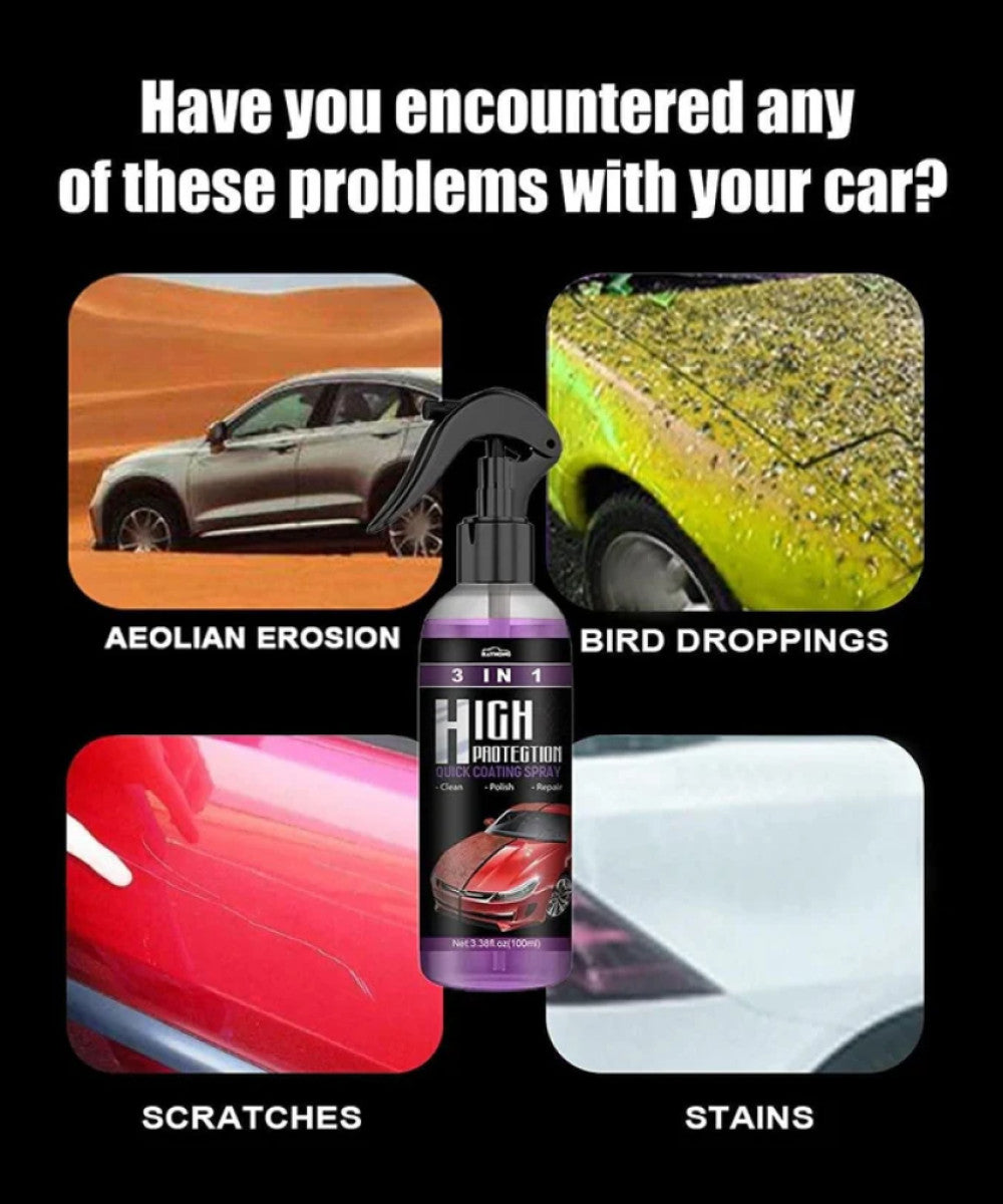 High Protection 3 in 1 Car Ceramic Coating Spray
